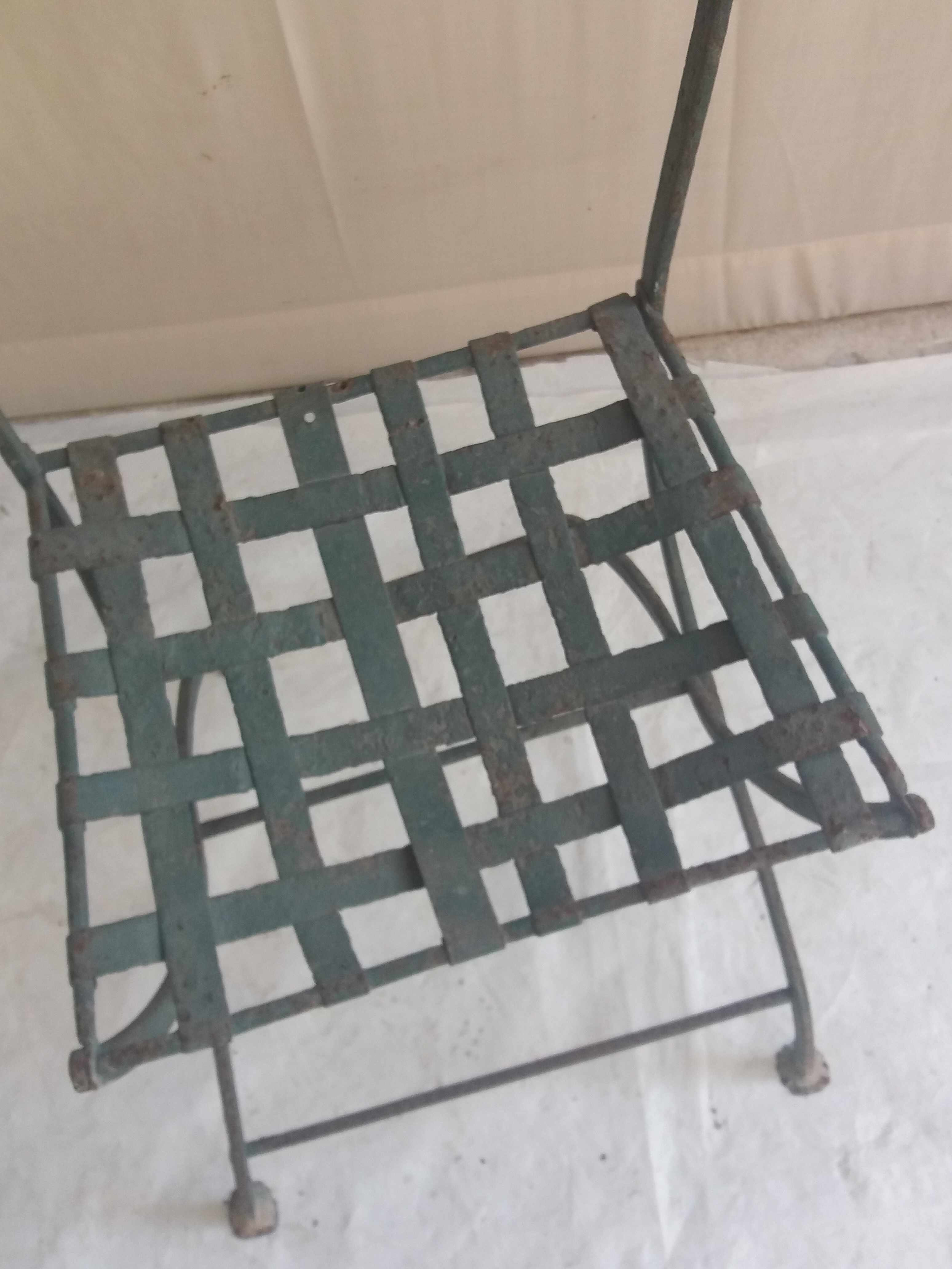 Old square chair
