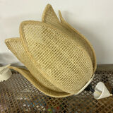 Rattan flower pendant lamp