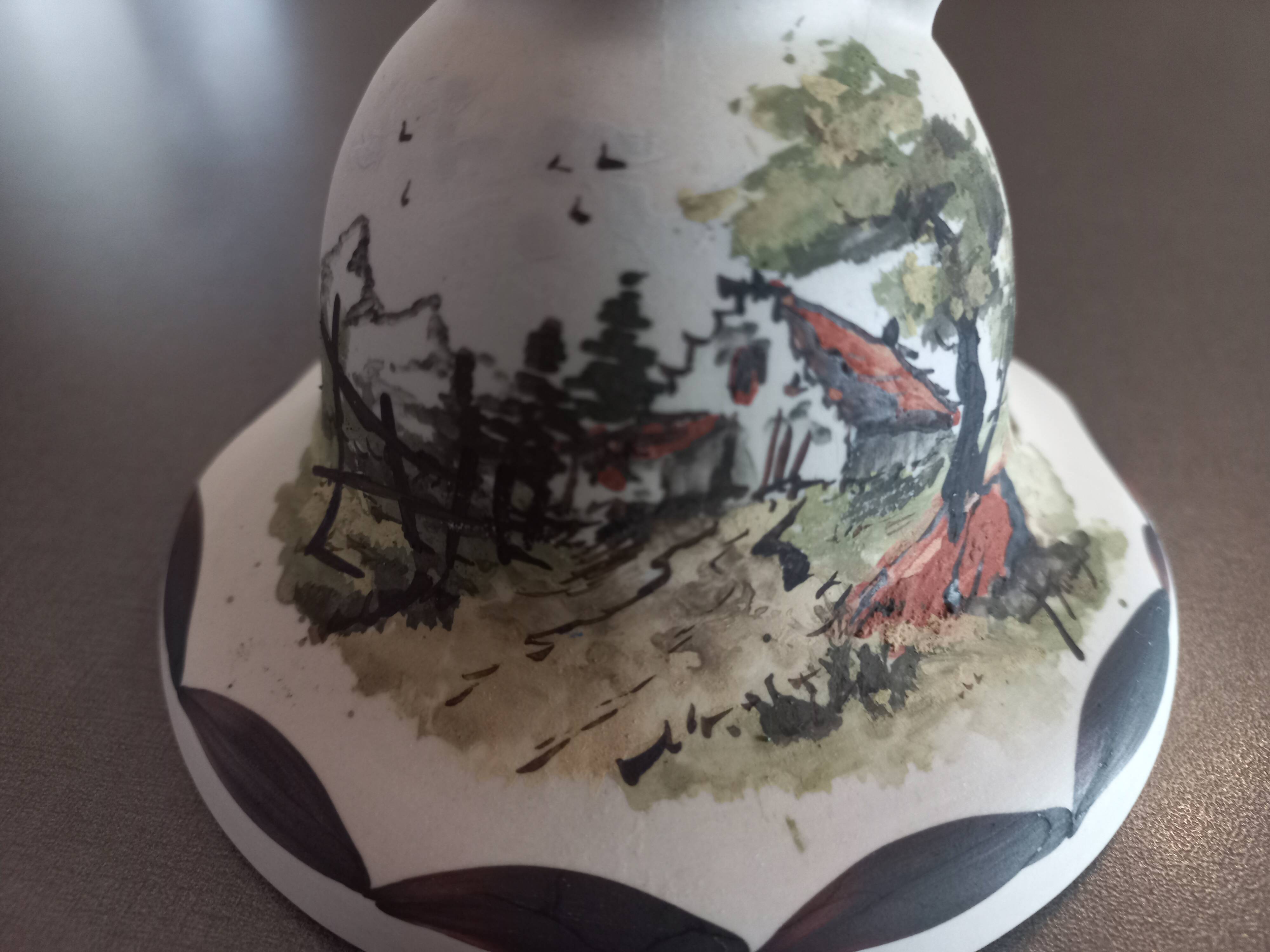 Candle holder signed Cazalas