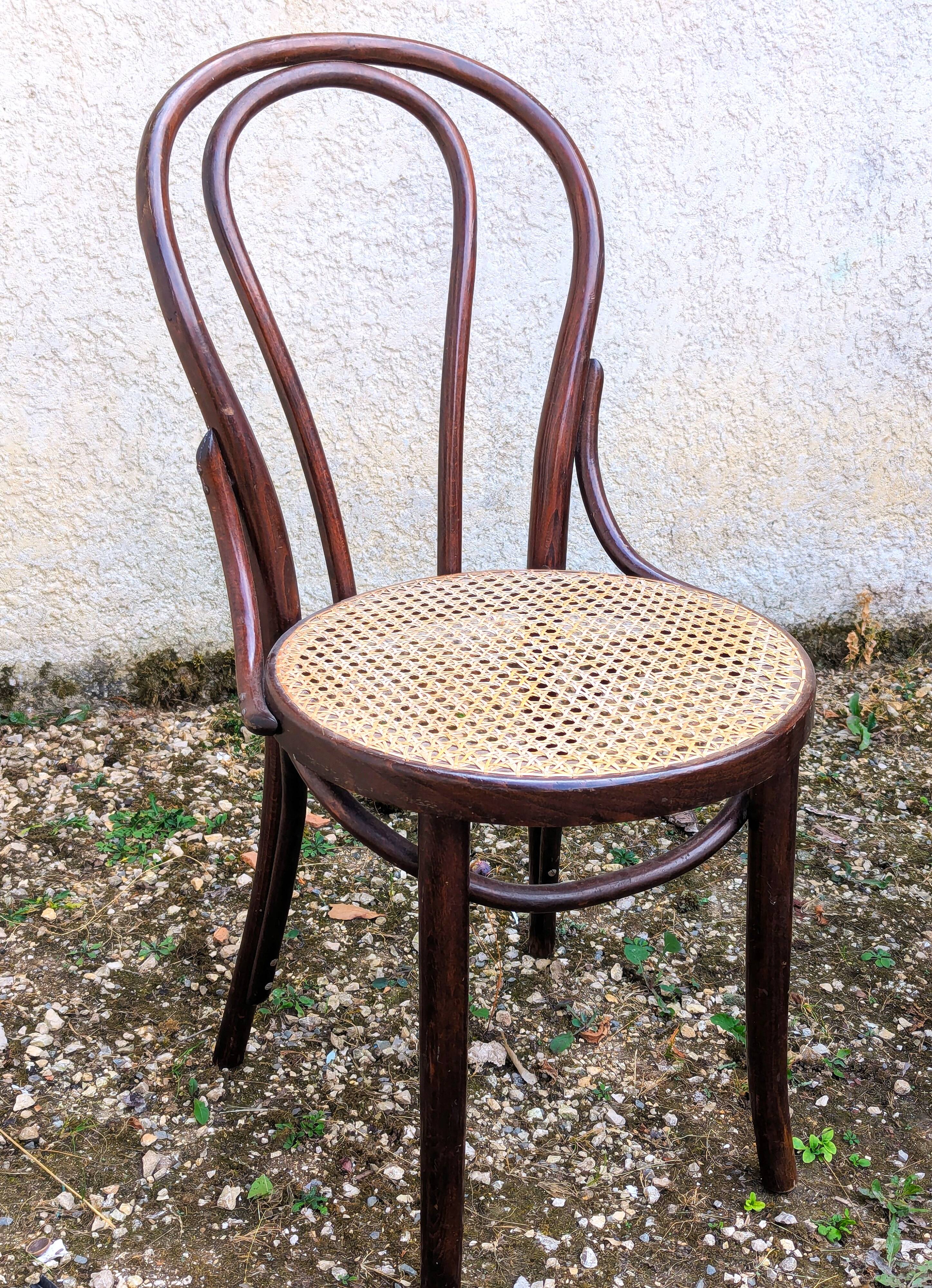 Two Thonet chairs Romania model Charlie Chaplin from the 1950s/60s.