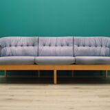 Lilac velour sofa, Danish design, 1970s, production: Denmark