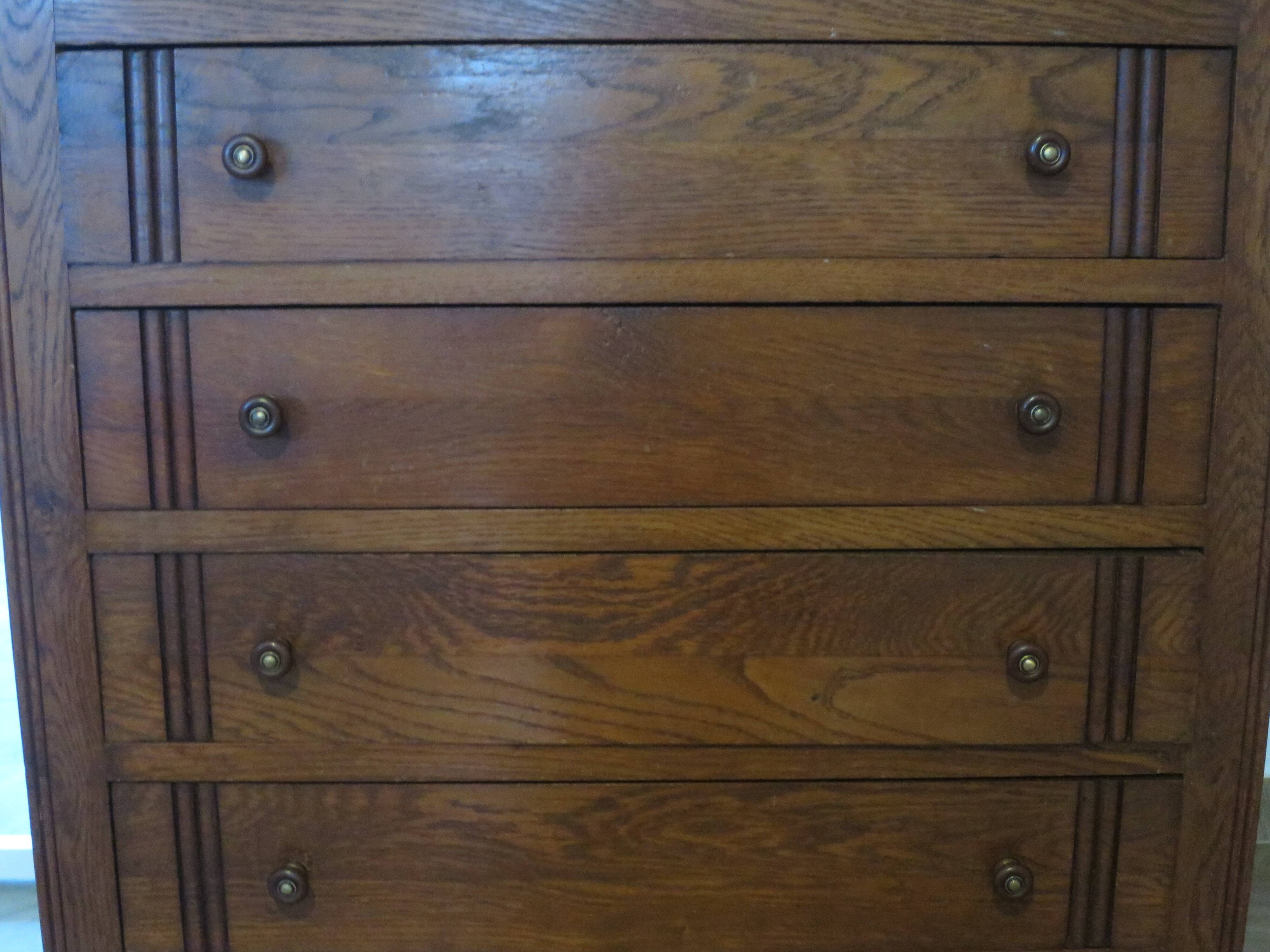 Rare - Jolie commode 4 tiroirs -Vintage - Frêne - Années 50