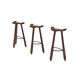 3x Vintage Spanish brutalist ‘Marbella’ stool by Confonorm, 70s
