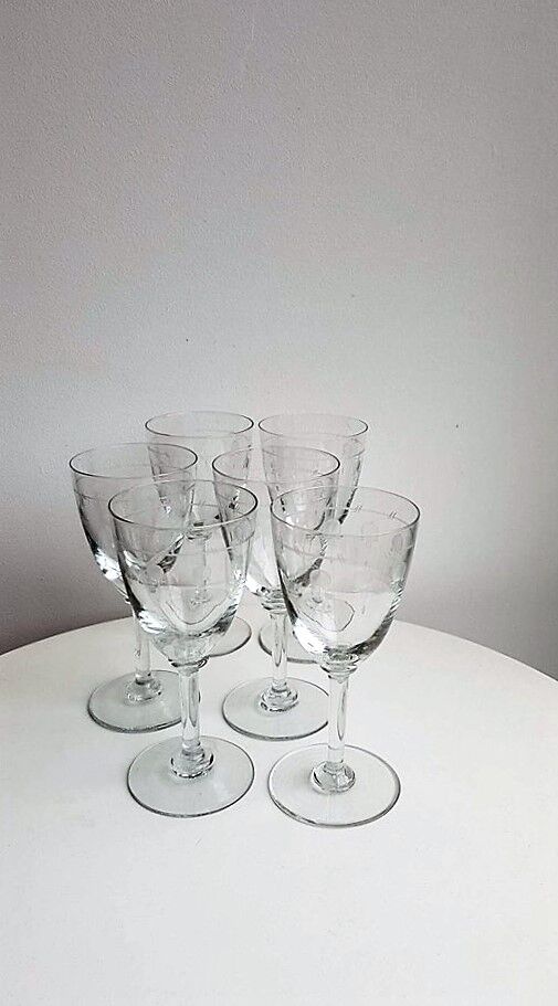 Lot of 6 glasses