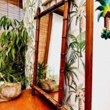Vintage bamboo mirror