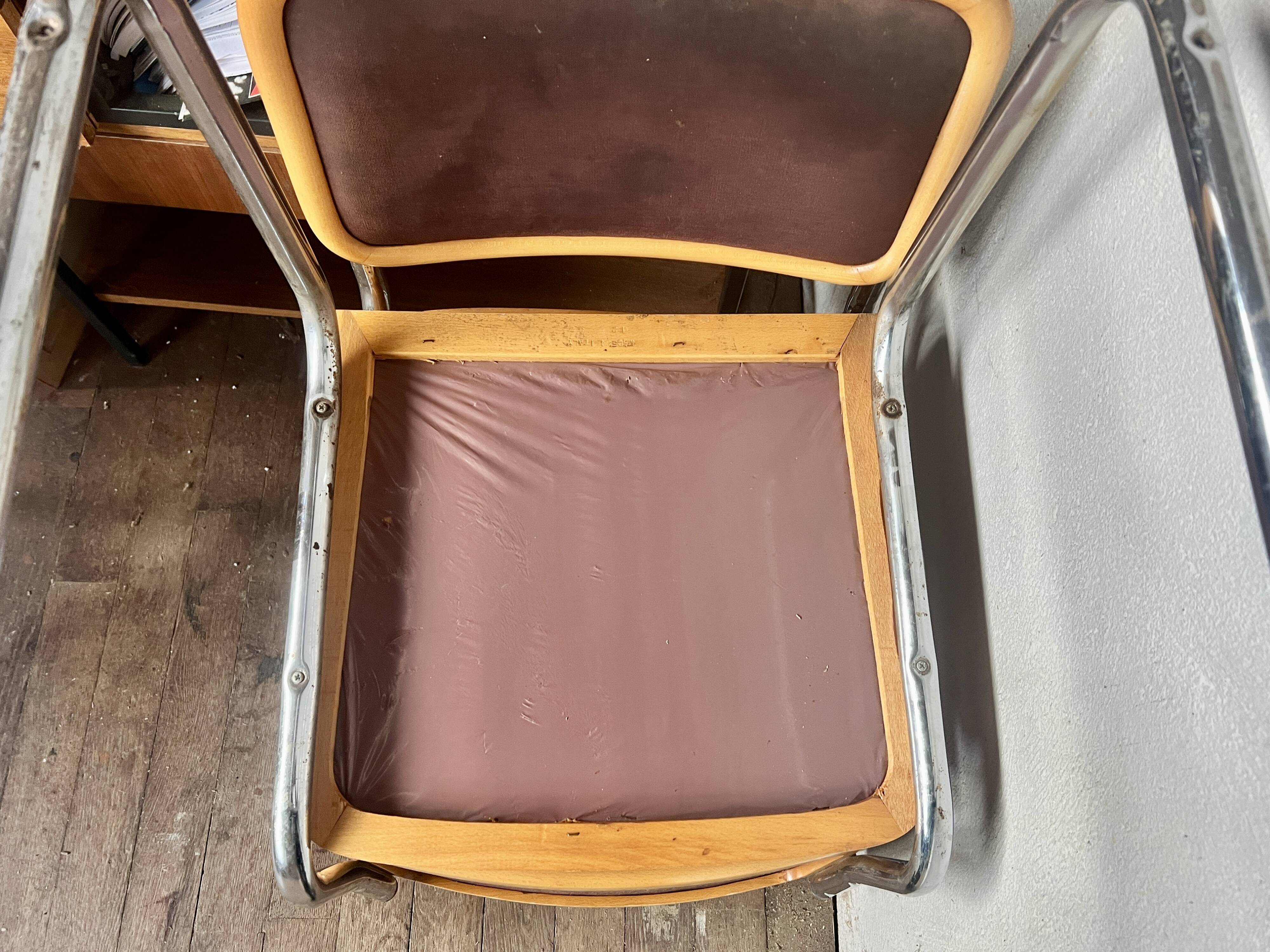 Série de 4 chaises Marcel Breuer Made in ITALY