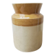 Old two-tone stoneware pot
