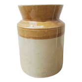 Old two-tone stoneware pot