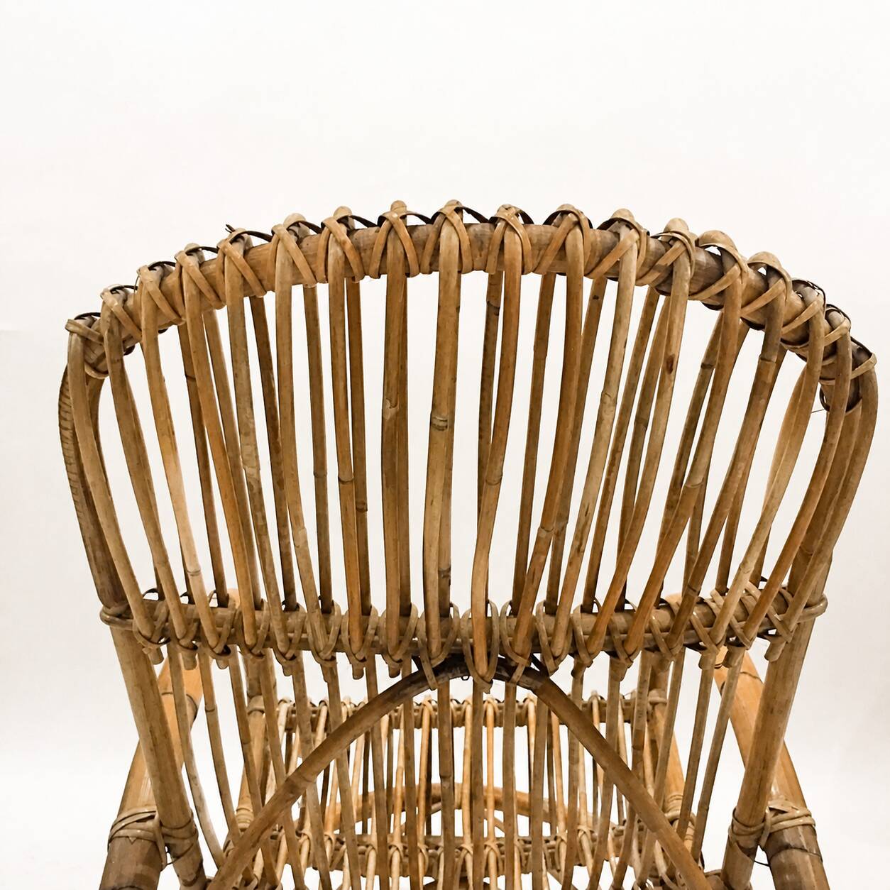 1960s rattan rocking chair