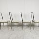 Metal and lucite dining chairs by Belgochrom, 1970s