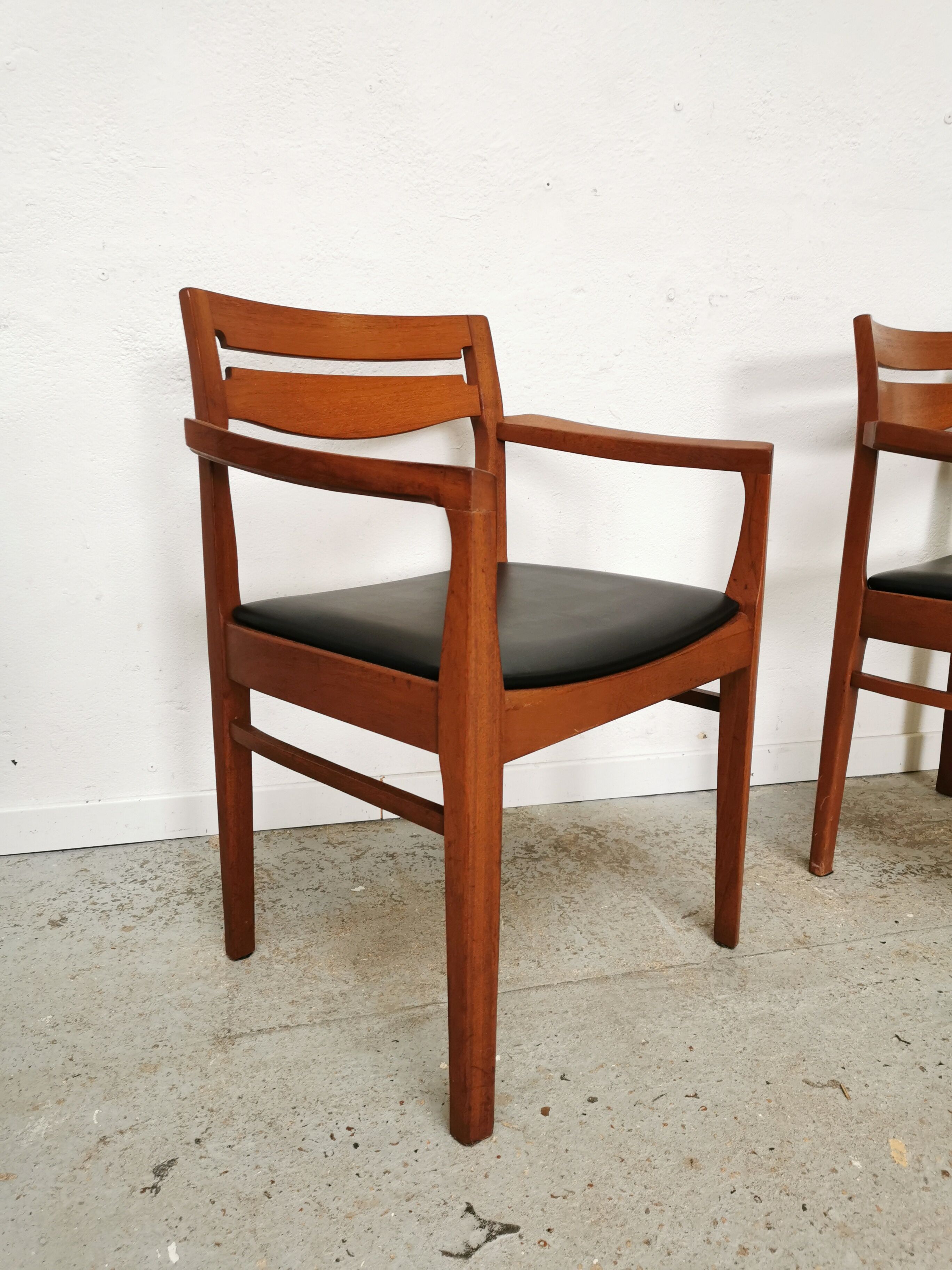 Set de 4 chaises scandinaves vintage teck