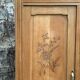 Parisian art deco hotel wardrobe in solid raw oak 1930