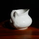 White ceramic water pitcher broc pot