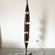 lampadaire vintage Reggiani 3 opalines, 1960