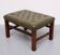 Capped Green Leather Chesterfield Foot stool 1960s England
