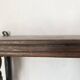 antique oak wall shelf with carved brackets