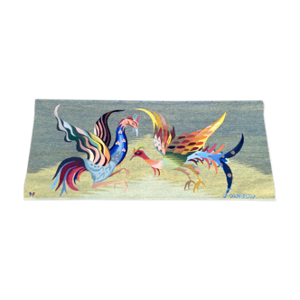 Aubusson tapestry signed and numbered