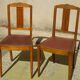 Matching set of 1 bridge armchair and 2 Art Deco chairs.