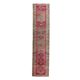 Vintage Turkish Hand-Knotted Pink Runner Rug 90x388