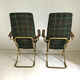 Paire de fauteuils pliants vintage style Anglais