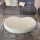 Table basse en béton ciré, micro-ciment forme haricot