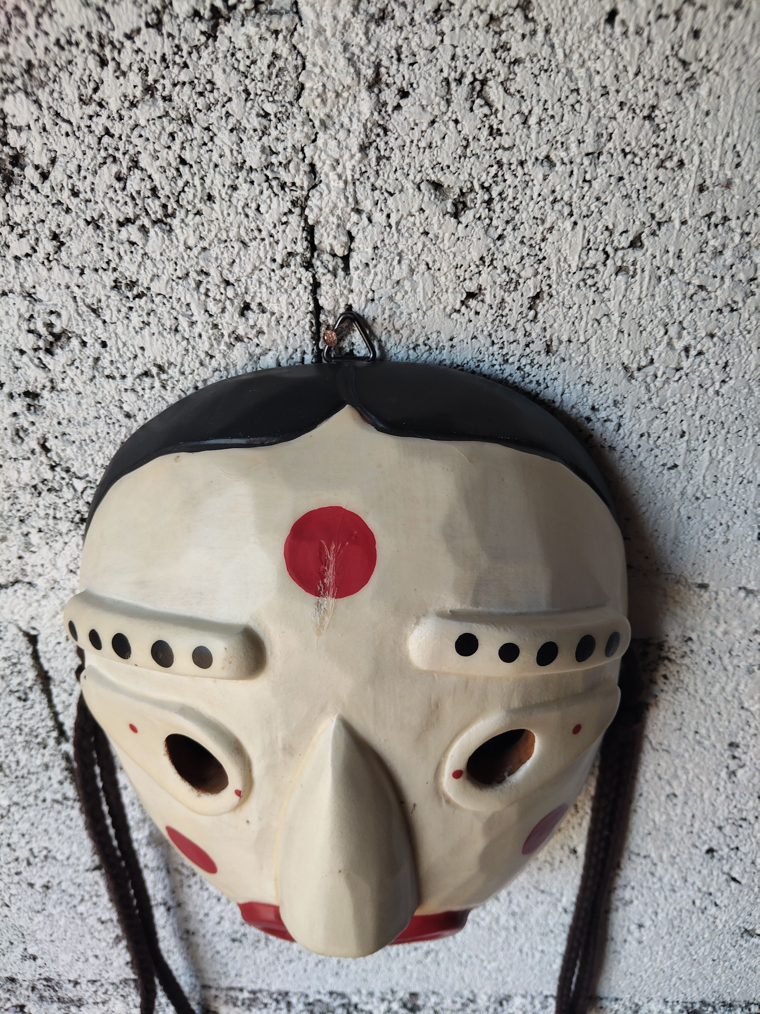 Korean wooden mask – Travel souvenir – Artisan wall decoration
