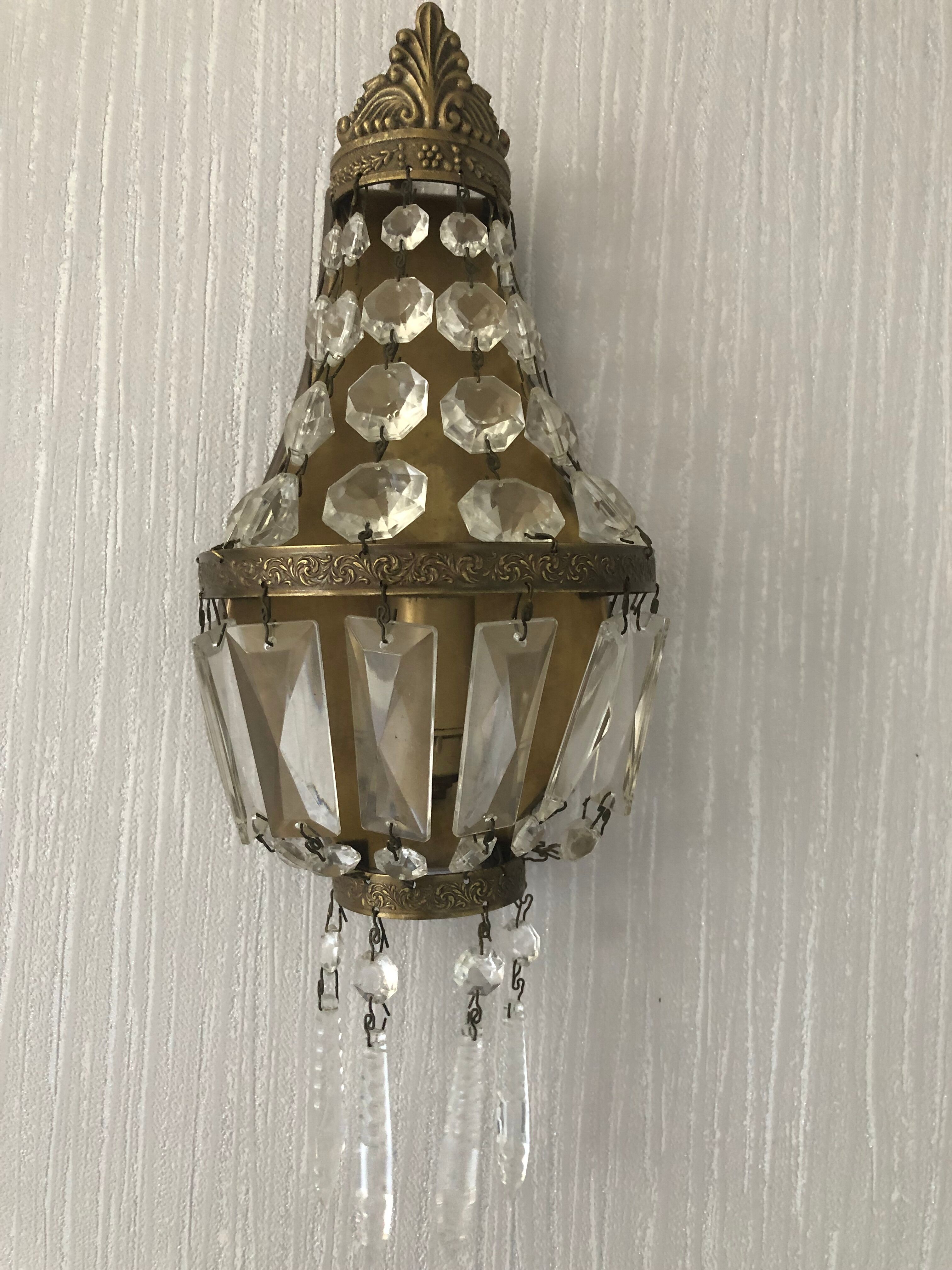 Pair of wall lamps