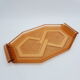Art deco-era pressed glass tray