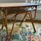Vintage desk in rattan and bamboo from the 50s/60s.