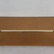 String Shelf Wood and gold metal 1960's
