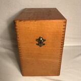 Wooden old organizer of vintage sheets