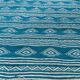 Traditional Berber blue and white kilim rug 115cm-70