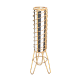 Cylindrical lamp rattan year 1960