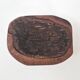 Brutalist wood and bark tray 1970
