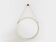 Jacques Adnet original cream leather mirror from around 1940.