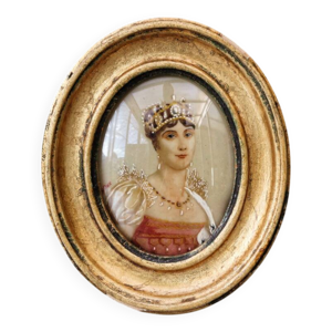 Portrait miniature, style