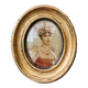 Portrait miniature, First Empire style, signed H. Roux.