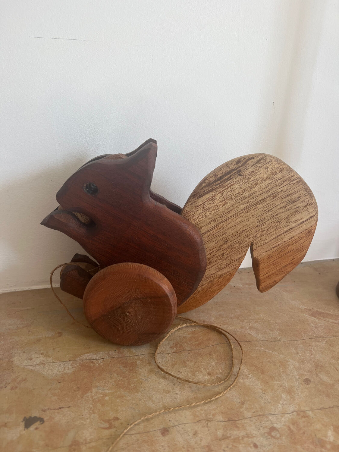 Vintage wooden children's pull toy