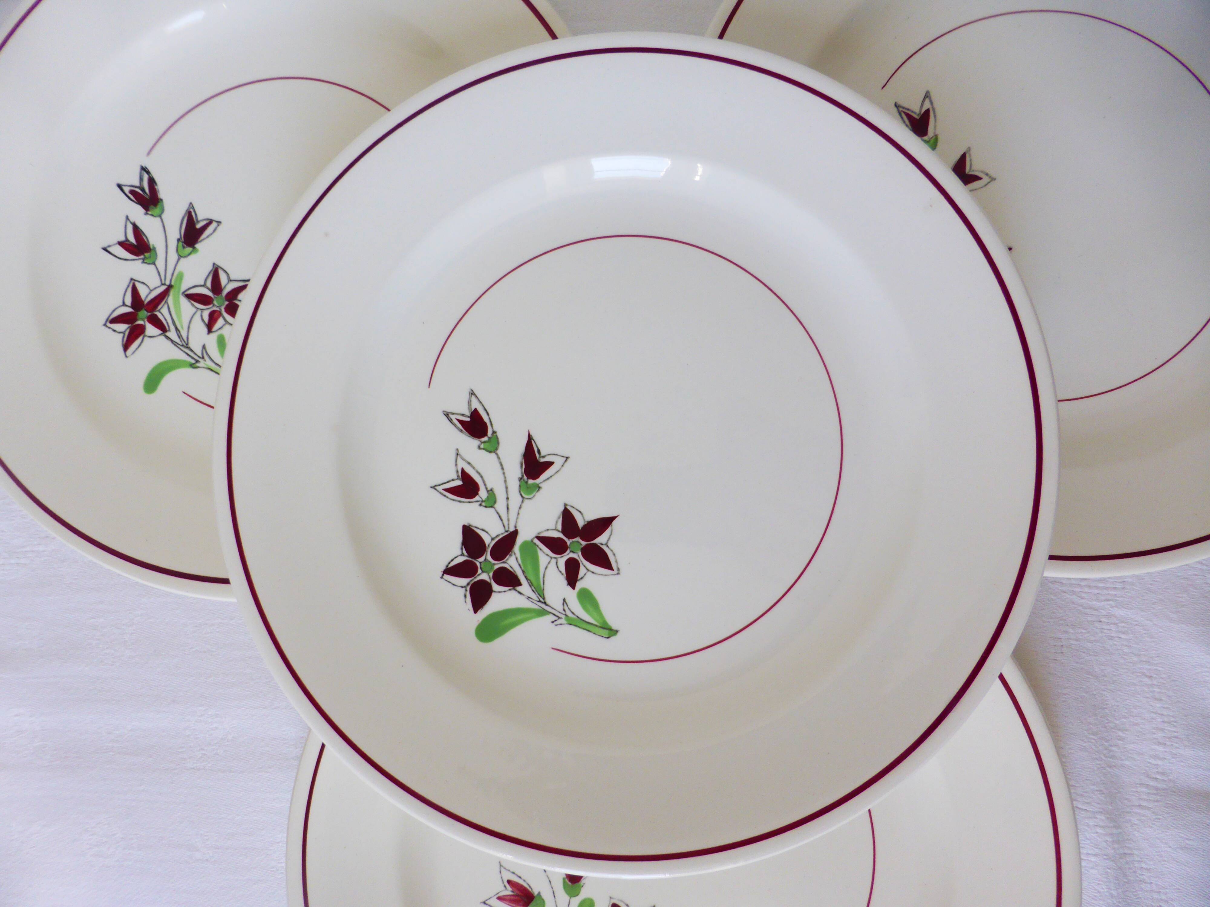 4 flat plates from Salins 210656