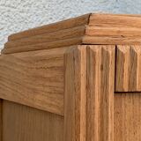 Parisian wardrobe glazed art deco 1920 raw wood