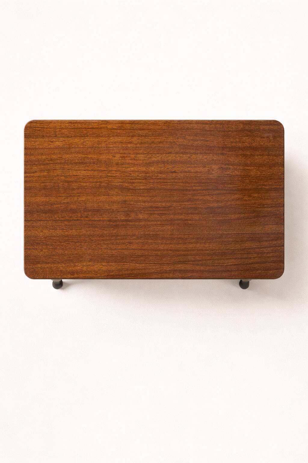 Vintage 1950s wooden sideboard – Mid-century style bar table on wheels