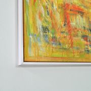 Contemporary painting "A City - I", oil on canvas by Mette Birckner, 2005