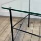 Table basse en métal et verre gérard guermomprez 1956