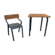School desk and chair