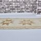 White And Brown Floral Runner Carpet sku 2069