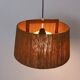 Suspension en sisal et teck par Temde Leuchten, années 1960.
