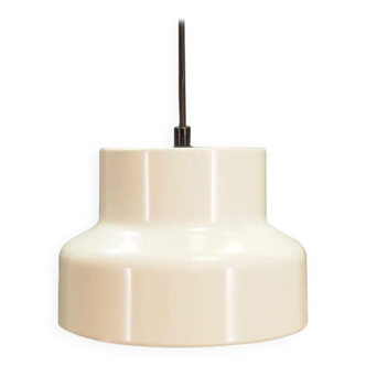 White pendant lamp, Danish design, 1970s, production: Denmark