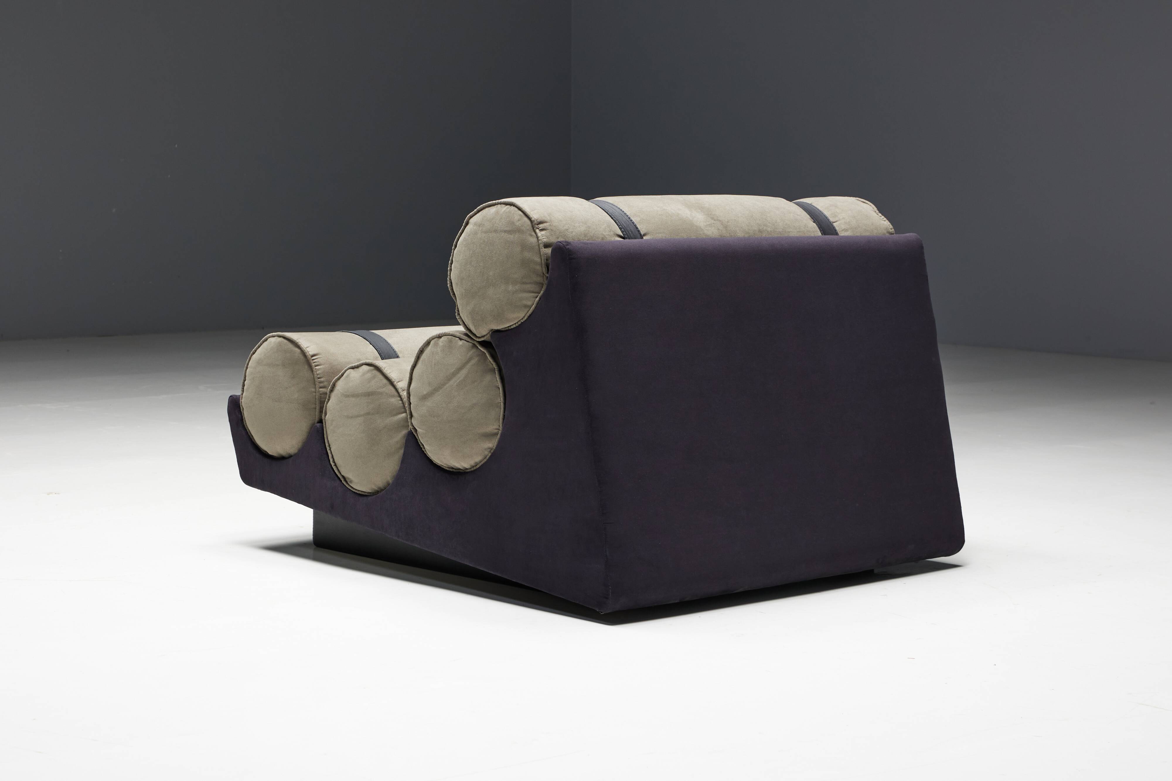 Mid-Century Cylindrical Lounge Chair, Brazil, 1970s