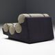 Fauteuil lounge cylindrique vintage, Brésil, 1970