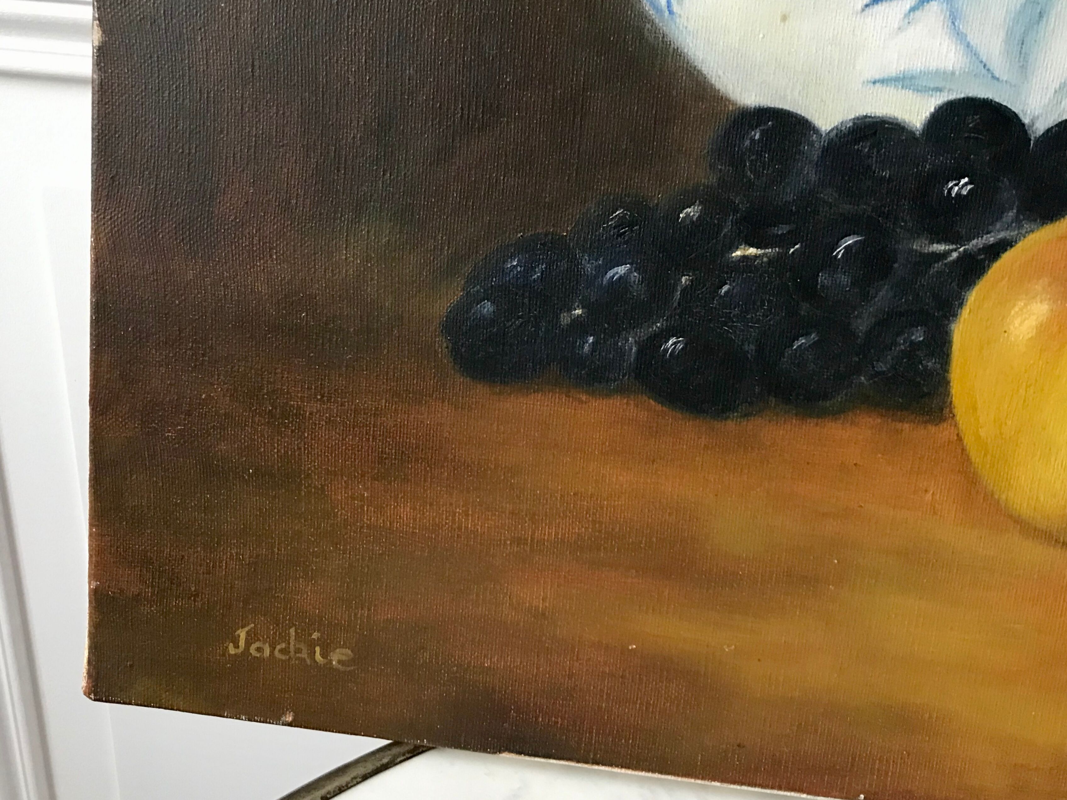 Oil painting on canvas vintage still life